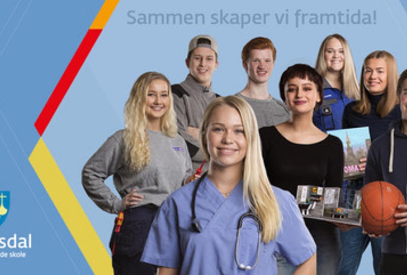 Romsdal vgs banner elever - sammen skaper vi framtida